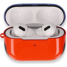 Newface Airpods Pro (1.nesil) 3ın1 Kılıf - Kırmızı-Lacivert