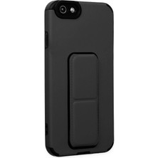 Newface Iphone 6 Kılıf Mega Standlı Silikon - Siyah