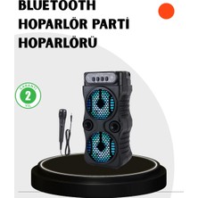 Epilons Bluetooth Bağlantılı Taşınabilir Hoparlör – LED Işıklı, Fm Radyolu, Mikrofon Girişli
