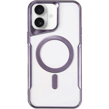 Newface Iphone 16 Kılıf Boyi Magsafe Silikon Kapak - Derin Mor