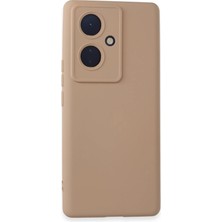 Newface Vivo V29 Lite Kılıf Nano Içi Kadife Silikon - Pudra