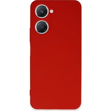 Newface Vivo Y18 Kılıf First Silikon - Kırmızı