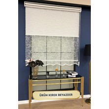 Volper Mekanik VP2001 Çift Mekanizmalı Tül ve %100 Blackout Işık Geçirmez Stor Perde (Kırık Beyaz)