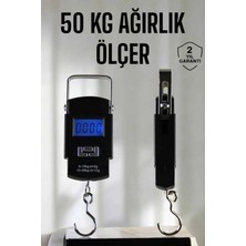 Epilons Ağırlık Ölçer El Kantarı 50 kg Hassas Ölçüm için Pilli LED Ekranlı Taşınabilir Cihaz