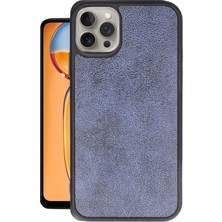 Newface Iphone 15 Pro Kılıf Aras Deri Kapak - Lacivert