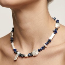 THEIA GemWorks Zale — Lapis Lazuli & Barok İnci Kolye