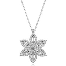 Gümüş Nergiz Çiçeği Kadın Kolye