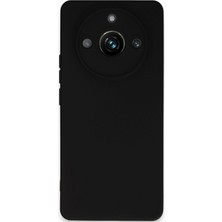 Newface Realme 11 Pro Kılıf Nano Içi Kadife Silikon - Siyah