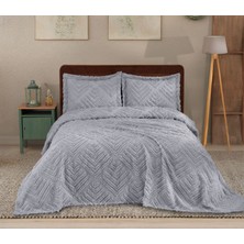 Danteel Home Valencia 3 Parça Çift Kişilik Yatak Örtüsü Gri
