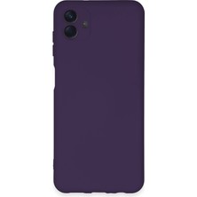 Newface Samsung Galaxy A04E Kılıf Nano Içi Kadife Silikon - Mor