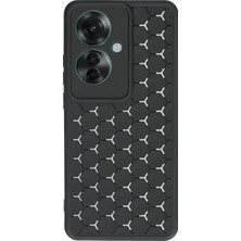 Newface Oppo Reno 11F Kılıf Petek Silikon Kapak - Siyah