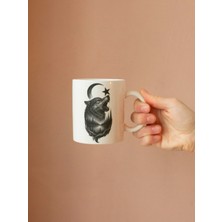 B.a.m Baskı Tasarım Kişiye Özel Tasarlanabilir  Bozkurt Ayyıldız Baskılı Kupa Bardak