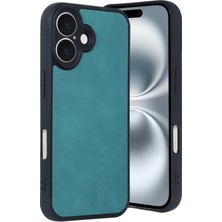 Newface Iphone 16 Kılıf Aras Deri Kapak - Açık Yeşil