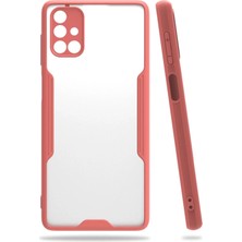 Newface Samsung Galaxy M51 Kılıf Platin Silikon - Pembe