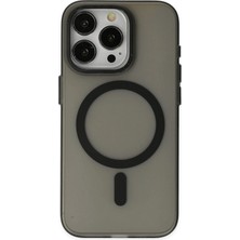 Newface Iphone 15 Pro Kılıf Lodos Magneticsafe Mat Kapak - Siyah