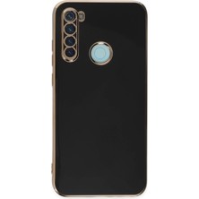 Newface Xiaomi Redmi Note 8 Kılıf Volet Silikon - Siyah