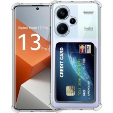 Newface Xiaomi Redmi Note 13 Pro Plus Kılıf Kart Şeffaf Silikon - Şeffaf