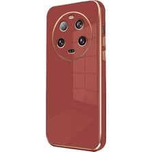 Newface Xiaomi Mi 14 Ultra Kılıf Volet Silikon - Kırmızı