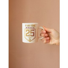 B.a.m Baskı Tasarım Kişiselleştirilebilir Galatasaray 5'1 1 Yerde Baskılı Kupa