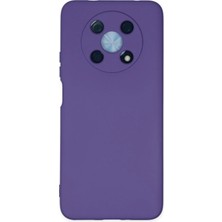 Newface Huawei Nova Y90 Kılıf Nano Içi Kadife Silikon - Mor