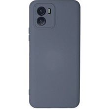 Newface Vivo Y15S Kılıf Nano Içi Kadife Silikon - Gri