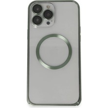 Joko Iphone 13 Pro Max Metal Bumper Magneticsafe Kapak - Yeşil