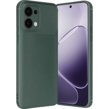 Newface Oppo A6 Pro 4g Auto Focus Karbon Kapak - Koyu Yeşil