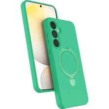 Newface Samsung Galaxy A25 5g Regal Magsafe Standlı Kapak - Yeşil