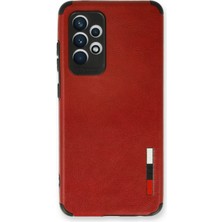 Newface Samsung Galaxy A53 5g Kılıf Loop Deri Silikon - Kırmızı