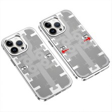 Newface Iphone 13 Pro Kılıf Mekanik Bumper Kapak - Gümüş