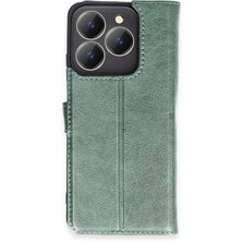 Newface Realme C63 Kılıf Trend S Plus Kapaklı Kılıf - Yeşil