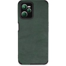 Newface Realme C35 Kılıf Loop Deri Silikon - Yeşil