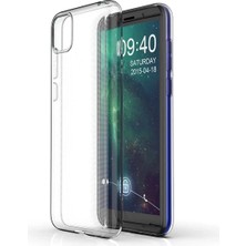 Newface Huawei Y5P Kılıf Lüx Şeffaf Silikon - Şeffaf
