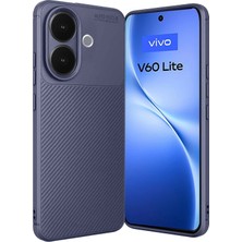 Newface Vivo V60 Lite Auto Focus Karbon Kapak - Lacivert