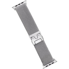 Newface Apple Watch 42MM Forest Kumaş Kordon - Titan Gri