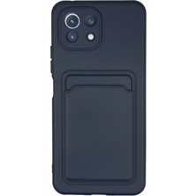 Newface Xiaomi Mi 11 Kılıf Kelvin Kartvizitli Silikon - Lacivert