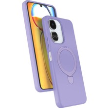 Newface Xiaomi Redmi 13C Regal Magsafe Standlı Kapak - Lila