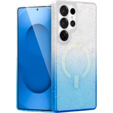 Newface Samsung Galaxy S25 Ultra Pummel Shiny Magsafe Kapak - Mavi