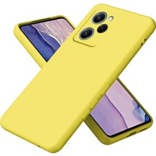 Newface Xiaomi Poco X5 Pro 5g Nano Içi Kadife Silikon - Sarı