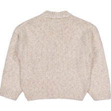 Civil Girls Örgü Desenli 10-13 Yaş Kazak - Gri 10-11 Yaş