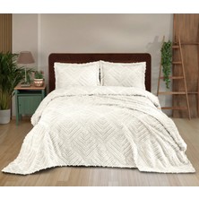 Danteel Home Valencia 3 Parça Çift Kişilik Pike Takımı Krem