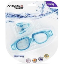 26034 Bestway Çocuk Yüzücü Gözlüğü, Burun Mandalı ve Koruyucu Kulak Tıkacı Seti 7+