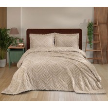 Danteel Home Valencia 3 Parça Çift Kişilik Pike Takımı Bej