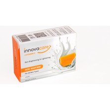INNOVACARE Marka, Kojik Asit & C Vitamin, Leke Karşıtı, Arındırıcı El Yüz Vücut Sabunu, Şeffaf Turuncu renkli, Turunç kokulu, 120gr