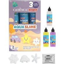 Cadence Kooky Aqua Slime Kendin Yap Karma Set Kendin Yap Sihirli Su Oyunu 3 Renk 90ML