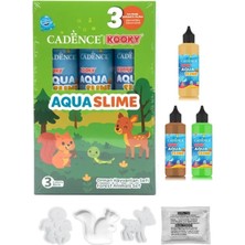 Cadence Kooky Aqua Slime Orman Hayvanları Seti Kendin Yap Sihirli Su Oyunu 3 Renk 90ML