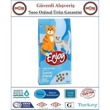 Enjoy Somonlu ve Hamsili Yetişkin Kedi Maması - 10KG
