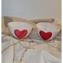 Senseoftouch Kalp Çerezlik Kase El Yapımı Seramik