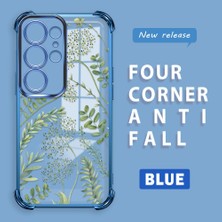 HONTINGA Samsung Galaxy S25 Ultra ile Uyumlu Şeffaf Kılıfı Düşüme Önleyici Basitlik Anti Düşme Kamera Korumali Siyah Desen Yumuşak Silikon Telefon Kılıfı Kadın ve Erkek Için Uygundur K3-0223