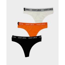 GOST LİRİA Base Kadın String Külot  3 Lü Paket - Çok Renkli